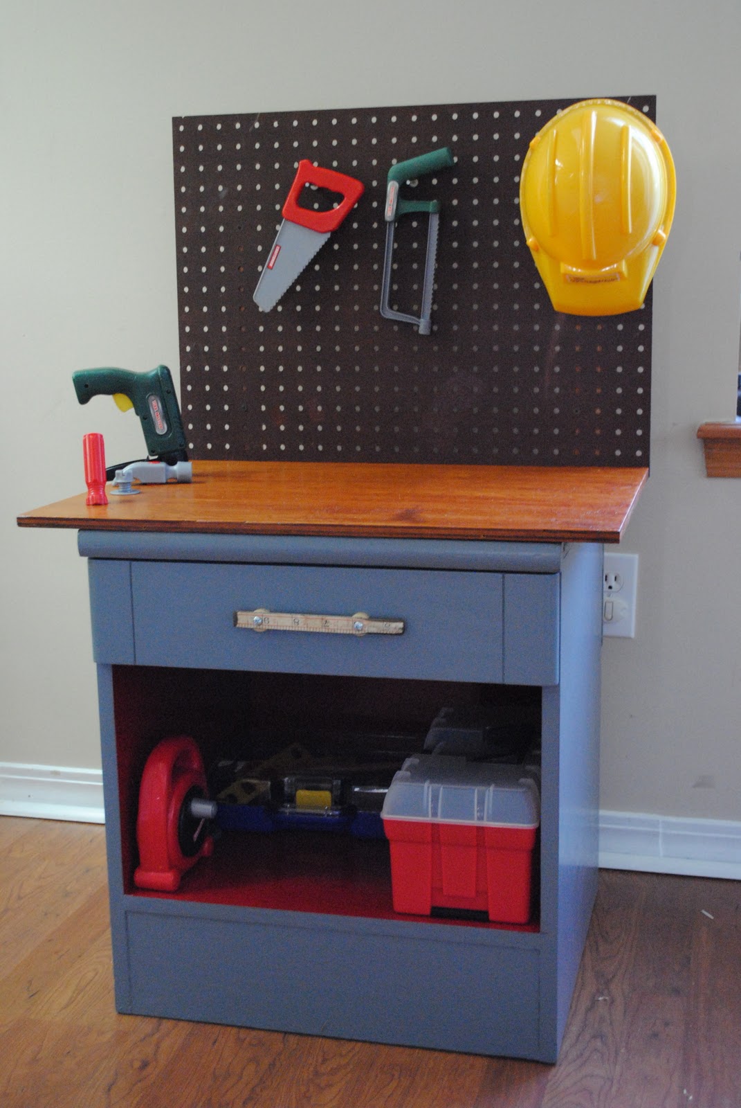 Diy Thrift Store Night Stand Kids Workbench Thrifty Diy Diva
