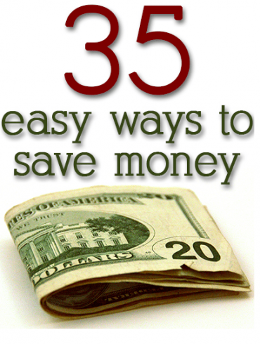 Ways to save money