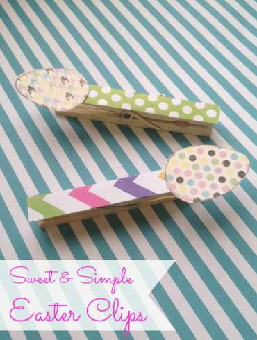 DIY Easter Clips With Clothes Pins Craft