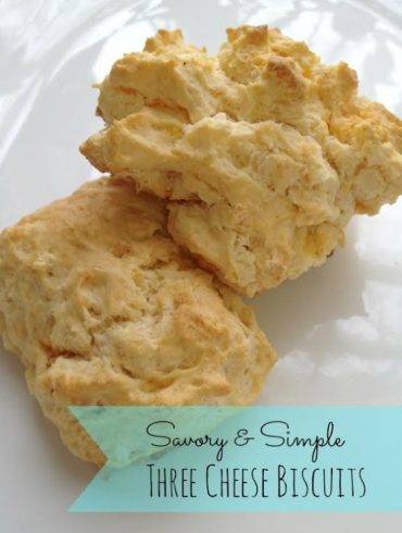 Savory and Simple Three Cheese Biscuits