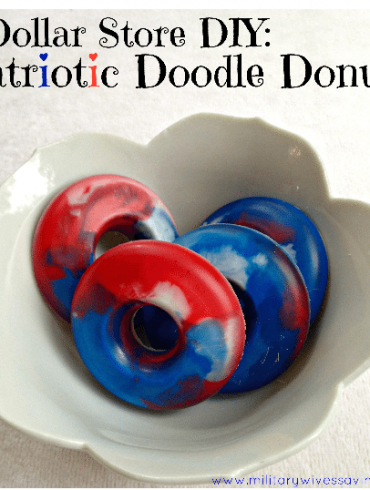 Patriotic Crayon Donuts
