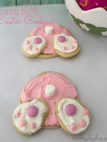 Bunny Butt Sugar Cookies