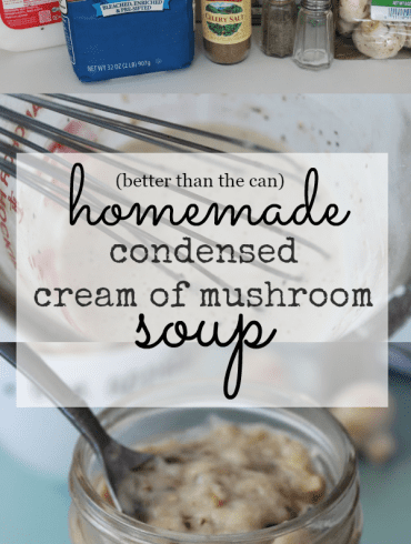 Homemade Campbell's Condensed Cream of Mushroom Soup