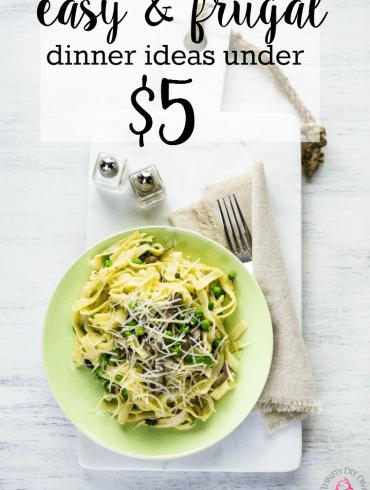 Easy Dinner Meal Ideas Under $5