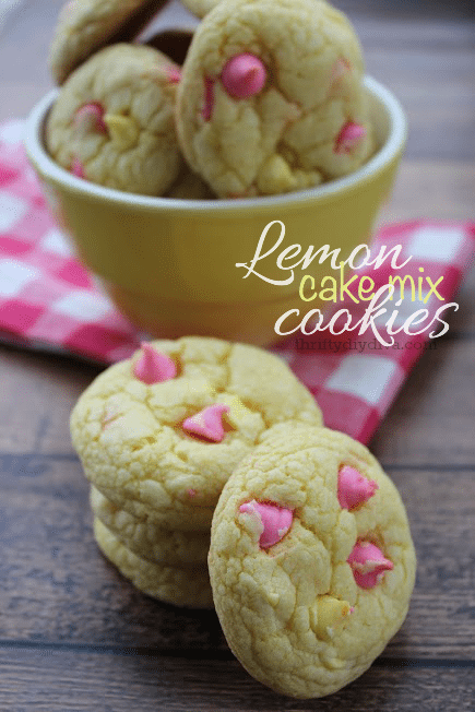 Lemon Cake Mix Cookies