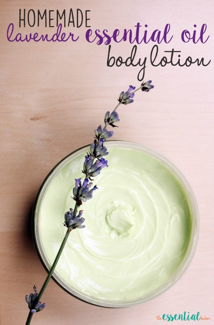 This Homemade Lavender Body Lotion is perfect after a stressful day at work, or smoothing on baby to help relax them and maybe even sleep better!