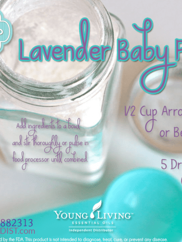 Talc Free Lavender Essential Oils Baby Powder recipe