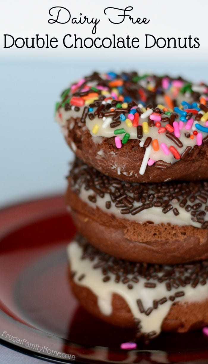 Dairy Free Double Chocolate Donuts