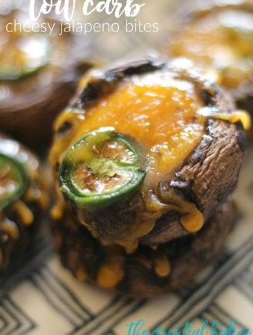 Low Carb Appetizers Cheesy Jalapeno Mushroom Bites