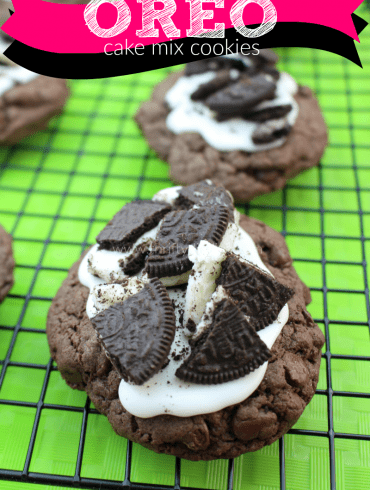 Double Chocolate Chip Oreo Cake Mix Cookies