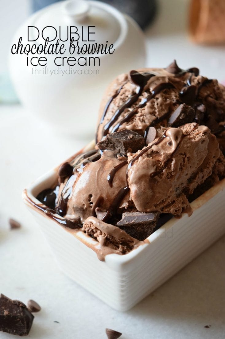 Double Chocolate Brownie Ice Cream Double Chocolate Brownie Ice Cream