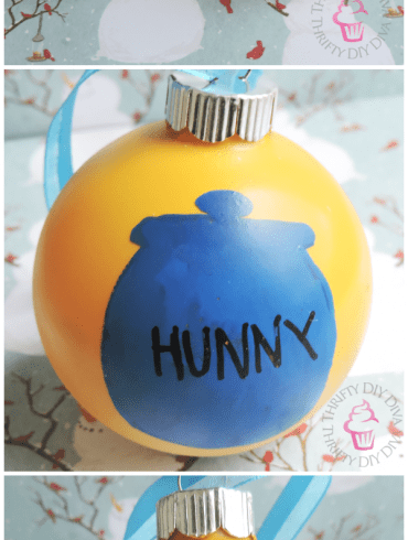 DIY Disney Winnie the Pooh + Piglet Handmade Christmas Ornaments