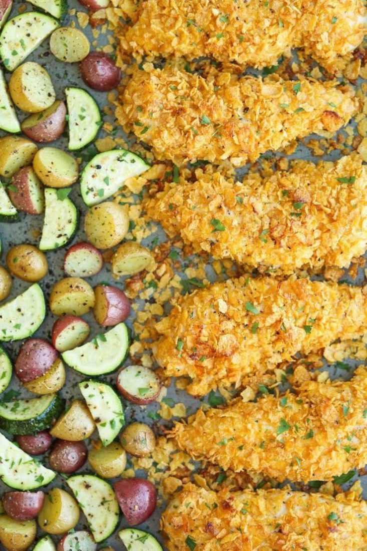 Baked Ranch Chicken Tenders & Veggies