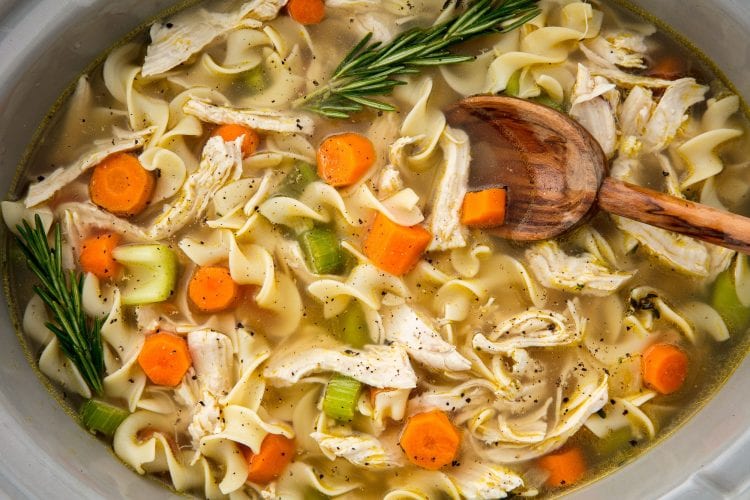Easy Crockpot Chicken Noodle Soup