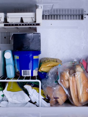 Freezer full of frozen food