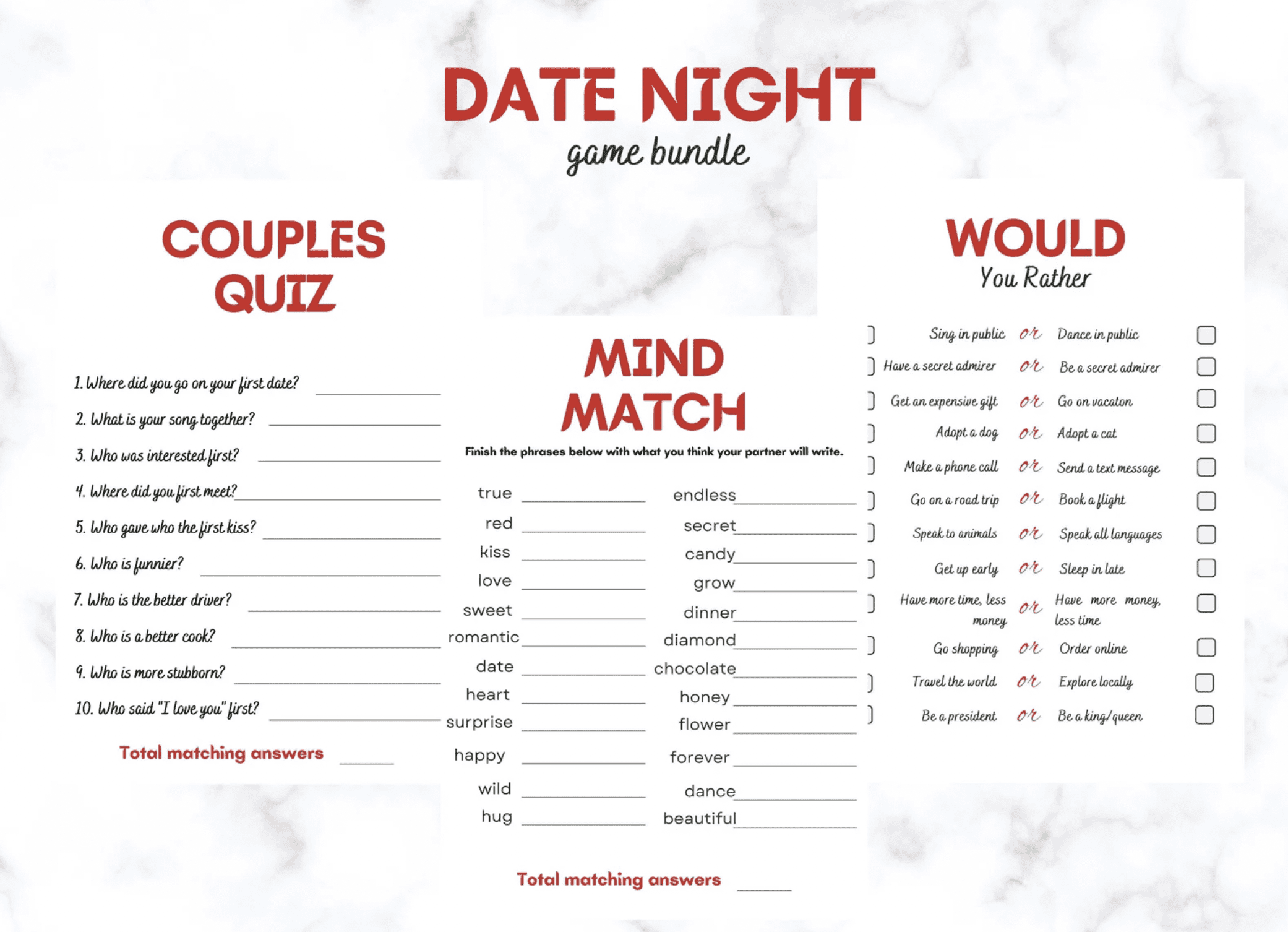 Date Night Game Bundle