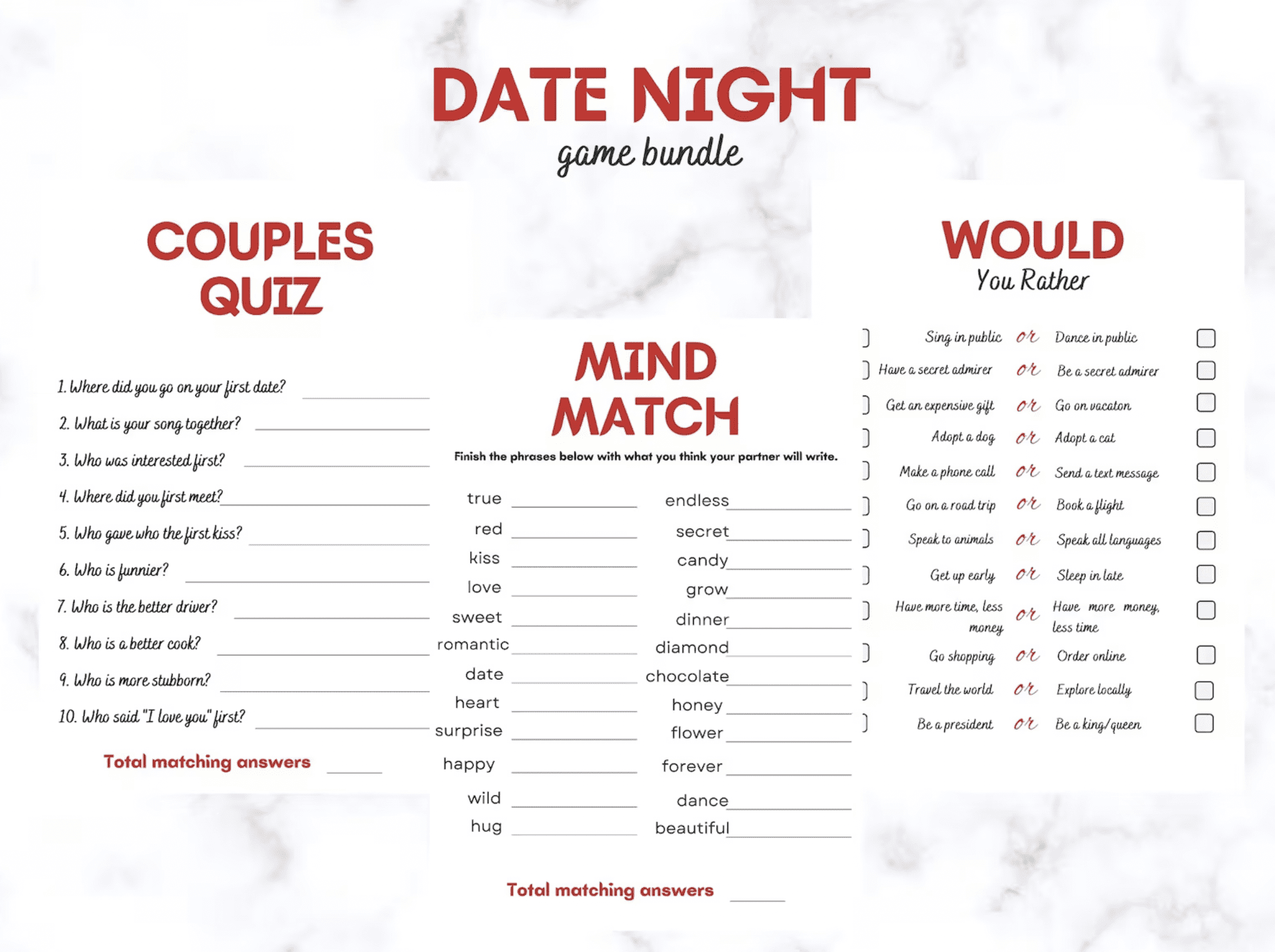 Date Night Game Bundle