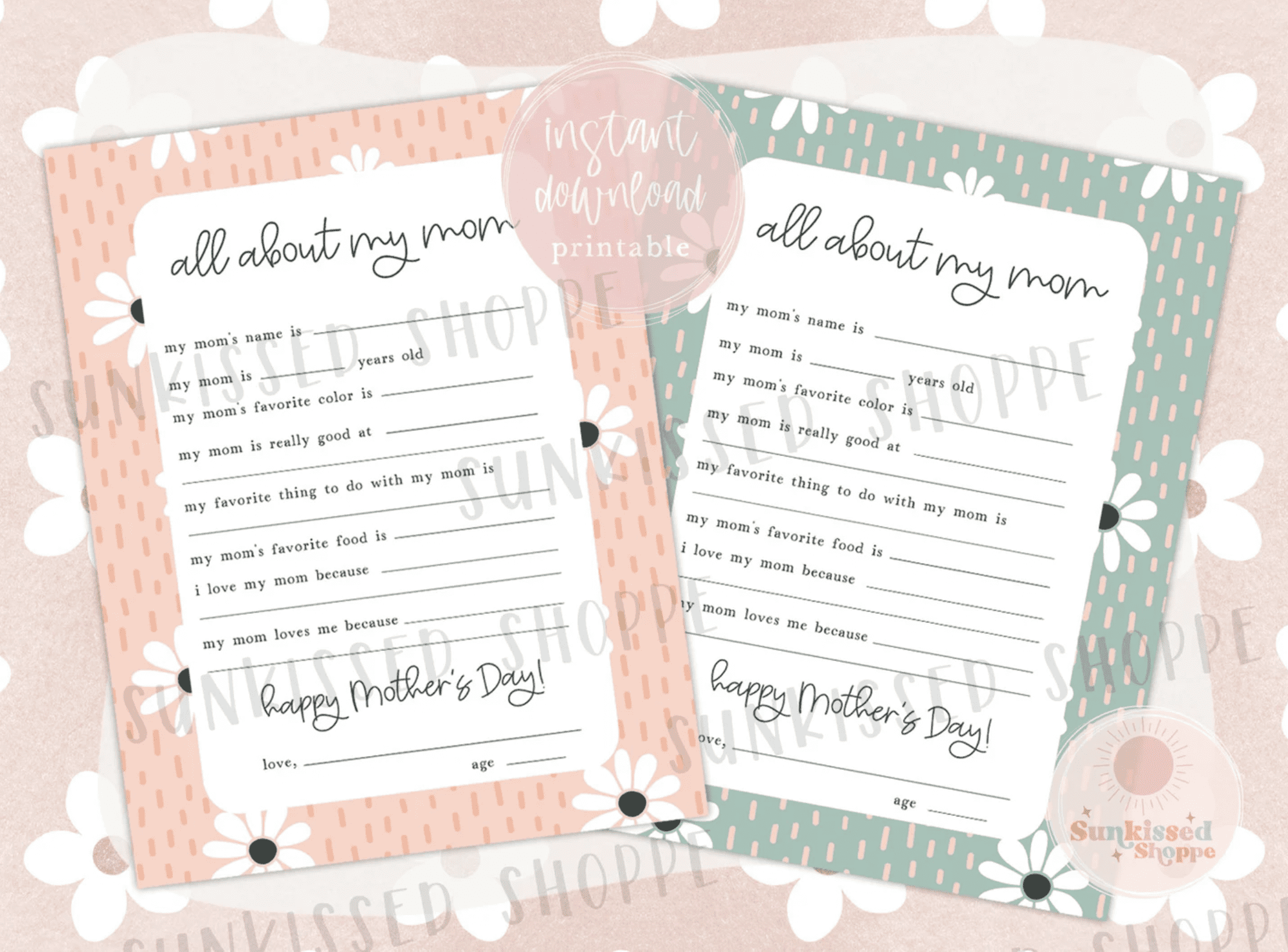 All About Mom Printable